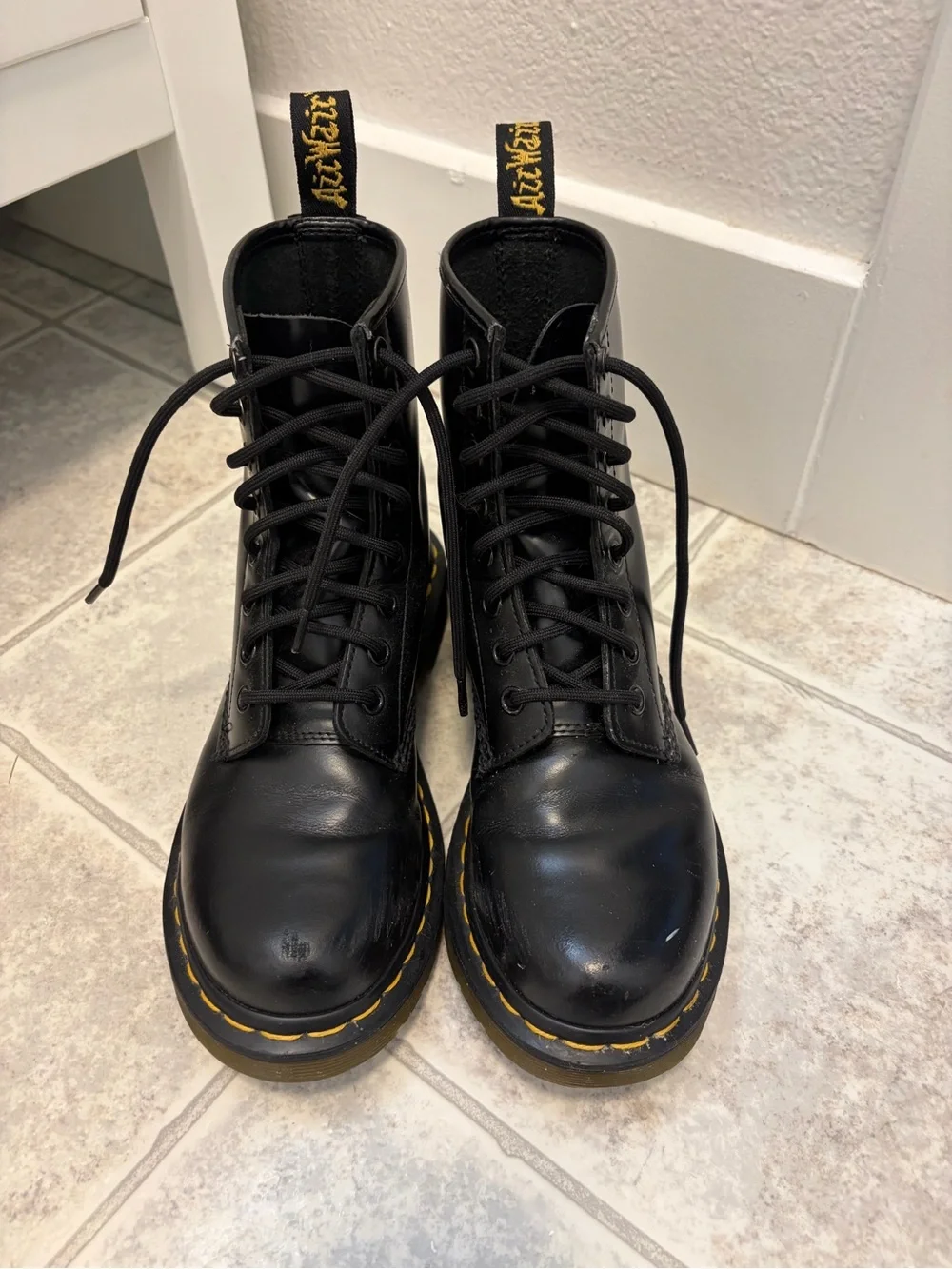 Dr. Martens 1460 Black Leather Ankle Boots - Picture 3 of 7